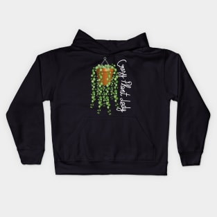 Crazy Plant Lady - Strings Of Pearls Kids Hoodie